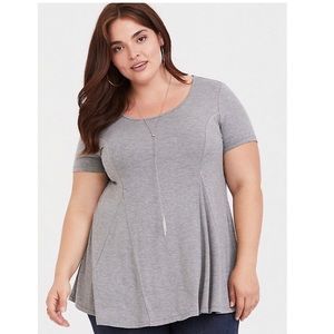 Super Soft Grey Tunic Tee